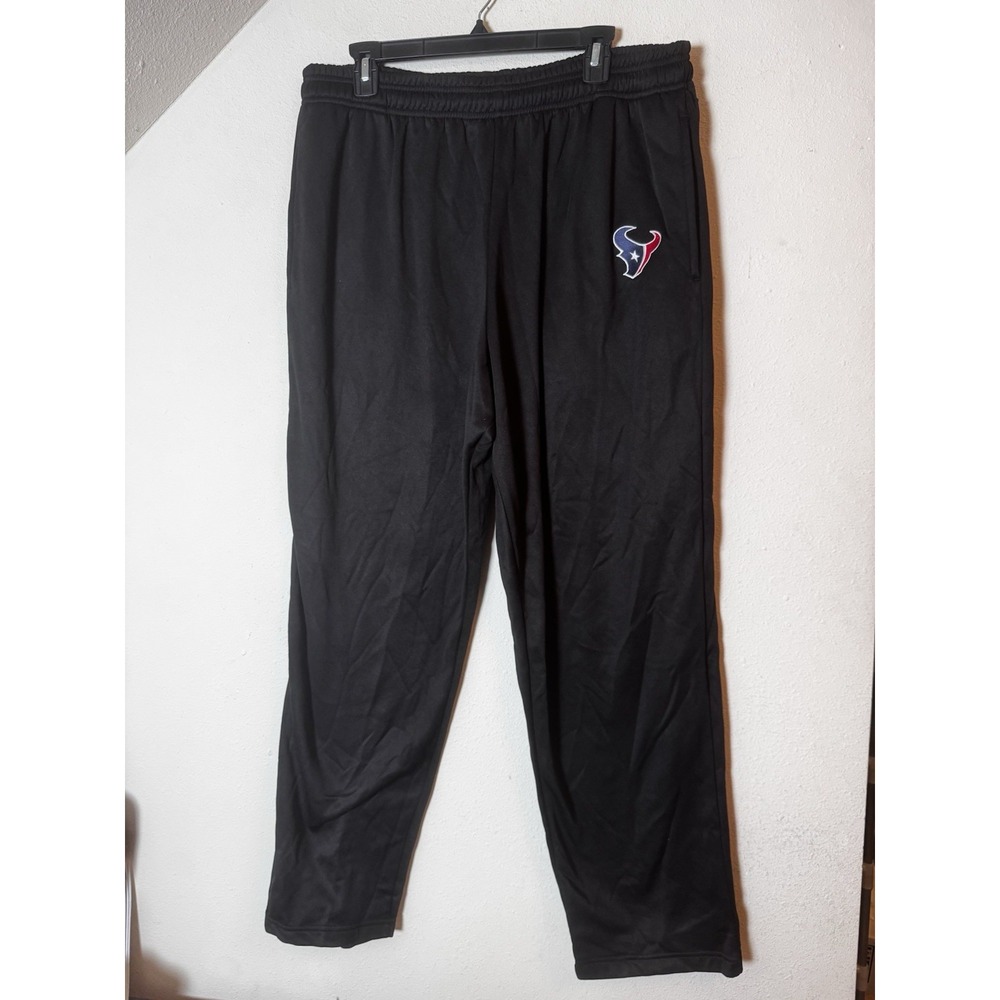 NFL Team Apparel Houston Texans Black Track Pants Men's 1X Athletic